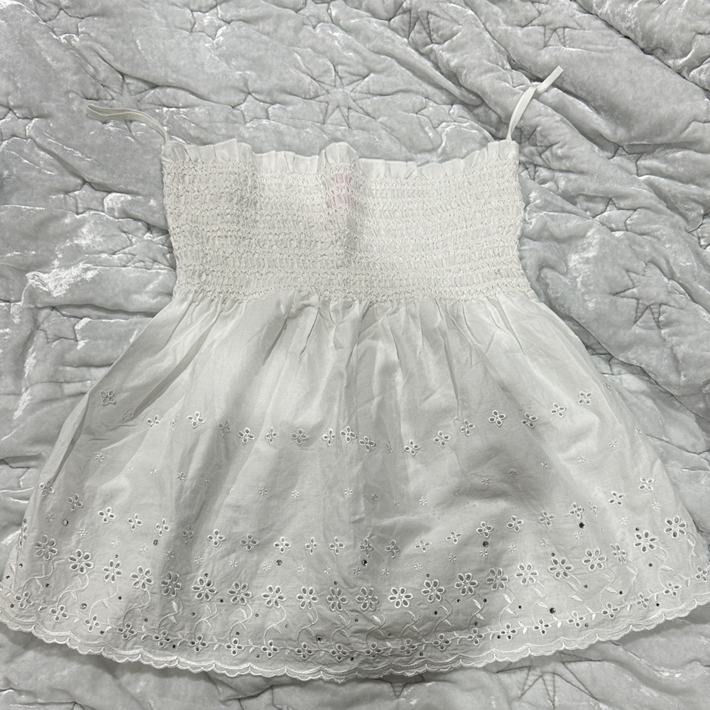 Victoria's Secret White Eyelet Top